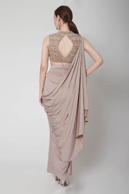 Jade By Ashima  Draped Saree Gown 