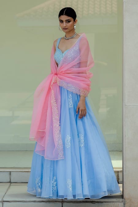 Asaga Nida Embroidered Lehenga Set 