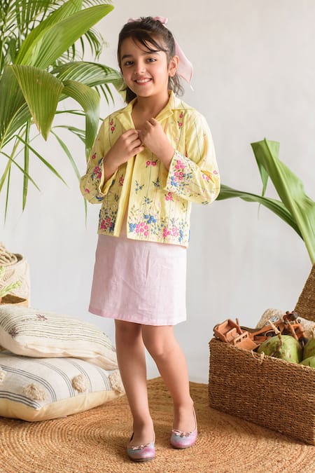 LITTLEENS Organic Cotton Embroidered Jacket 