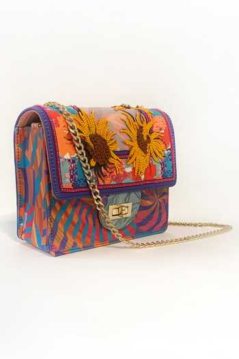 The Garnish Company_Multi Color Beads Sunshine Sling Bag _Online_at_Aza_Fashions