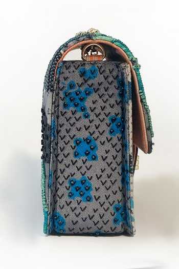 Buy_The Garnish Company_Multi Color Beads Haiti Printed Sling Bag _Online_at_Aza_Fashions