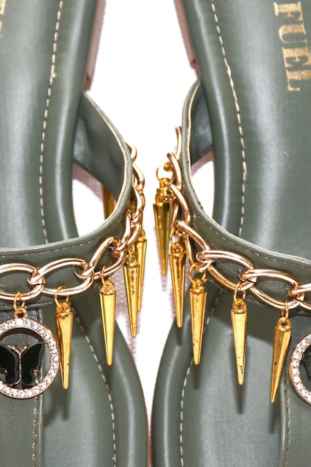 Foot Fuel Gaily Charm Embellished Flats 