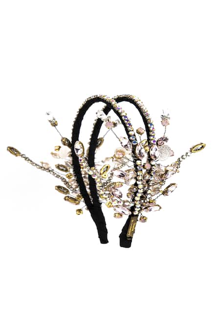 Born Flash Gardenia Floral Embellished Hairband 