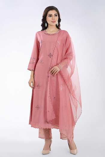 Asaga Chanderi Silk Kurta Set 