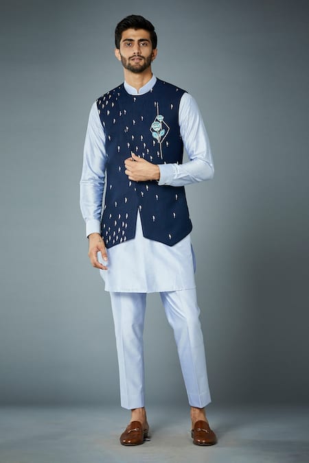 Gargee Designers Embroidered Bundi & Kurta Set 