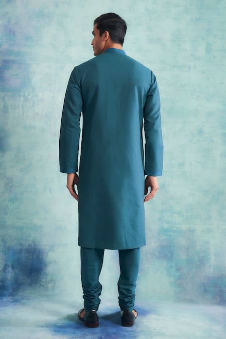 Shop Gargee Designers Green Kurta Georgette Abstract Applique Set at Aza Fashions Shop_Gargee Designers_Green Kurta Georgette Abstract Applique Set _at_Aza_Fashions