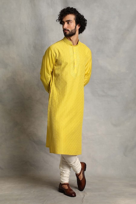 Gargee Designers Chanderi Embroidered Kurta Set 