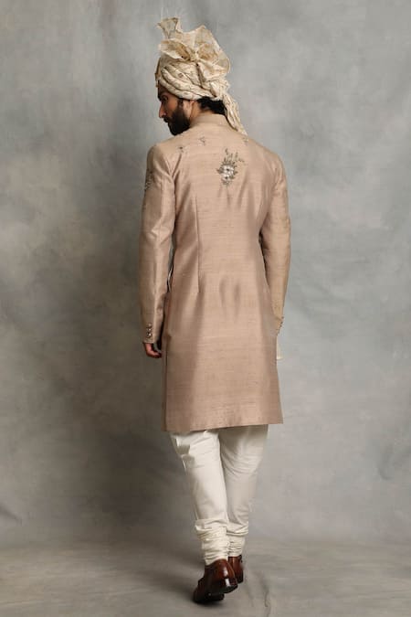 Gargee Designers Floral Embroidered Sherwani Set 