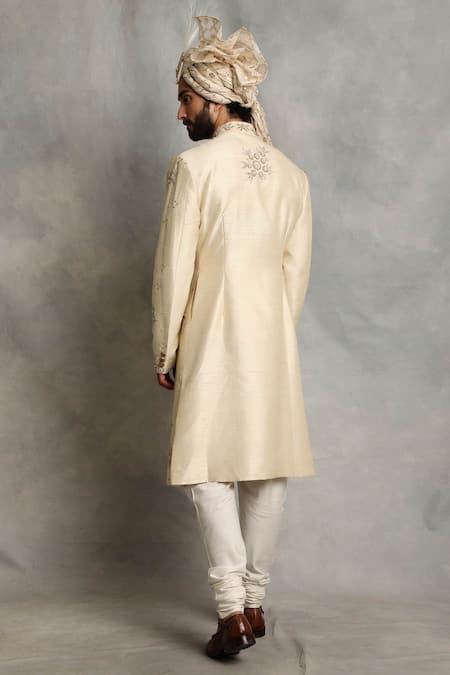 Gargee Designers Floral Embroidered Sherwani Set 