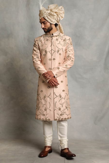 Gargee Designers Floral Embroidered Sherwani Set 