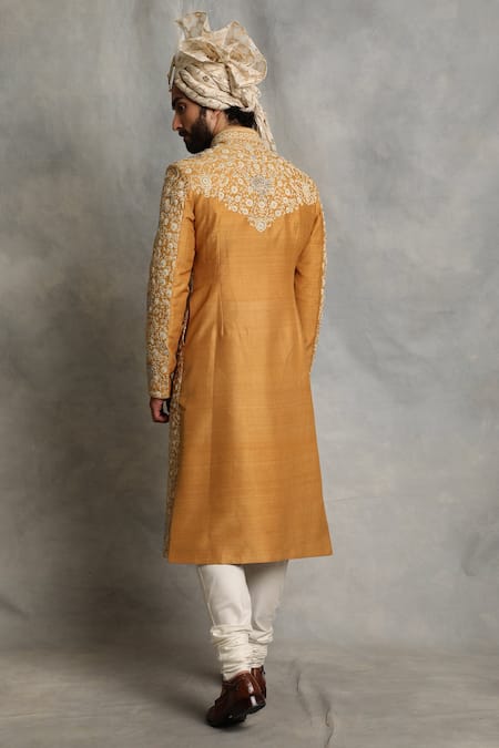 Gargee Designers Floral Embroidered Sherwani Set 
