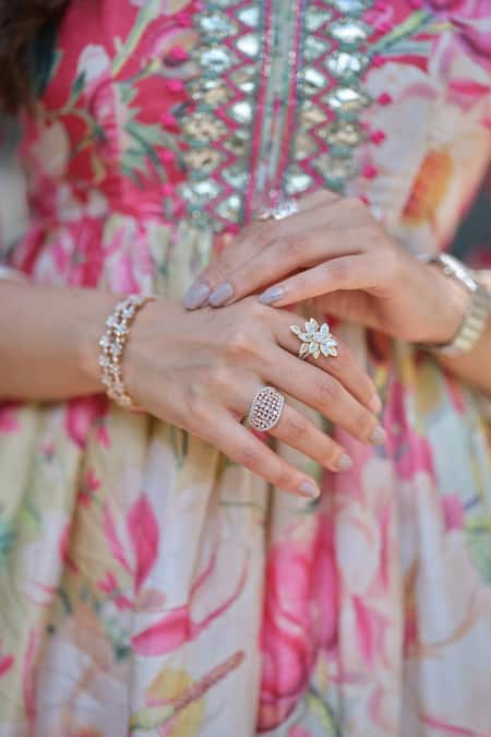 Buy_Gopi Vaid_Multi Color Cotton Silk Round Peplum Tunic And Sharara Set _Online_at_Aza_Fashions