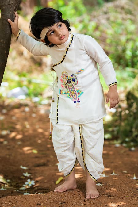 Panchhi by Kanupriya Tibrewala Silk Kurta & Dhoti Pant Set 