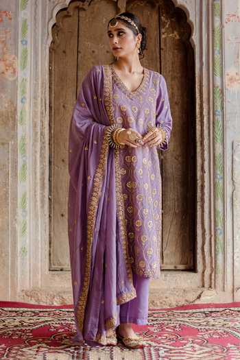 Gulabo Jaipur Sweta Embroidered Kurta Pant Set 