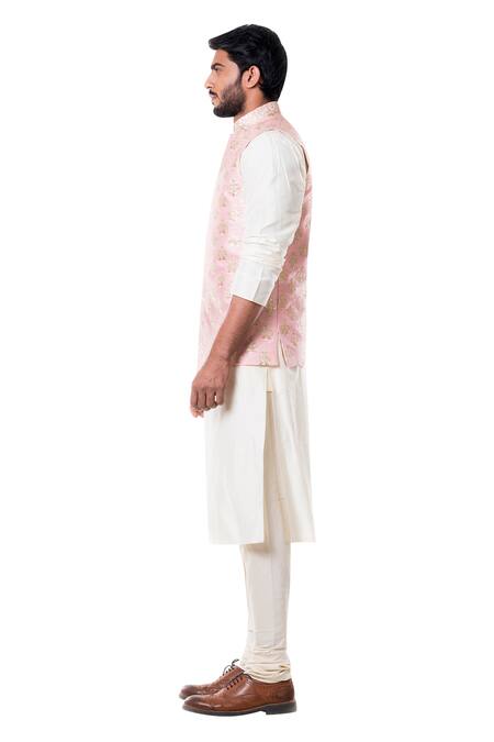 Buy Smriti By Anju Agarwal Beige Raw , Cotton Embroidered Bundi And Kurta Set Online at Aza Fashions Buy_Smriti By Anju Agarwal_Beige Raw , Cotton Embroidered Bundi And Kurta Set _Online_at_Aza_Fashions