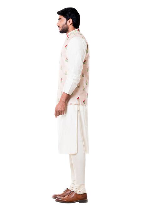 Buy Smriti By Anju Agarwal Beige Raw , Cotton Embroidered Bundi And Kurta Set Online at Aza Fashions Buy_Smriti By Anju Agarwal_Beige Raw , Cotton Embroidered Bundi And Kurta Set _Online_at_Aza_Fashions