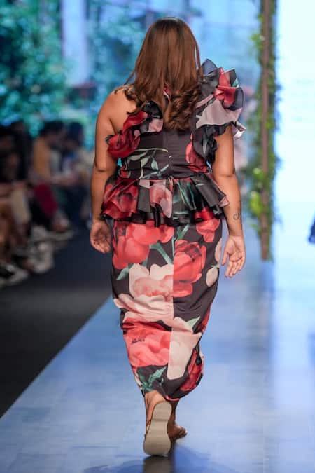 Gauri & Nainika One Shoulder Dress 