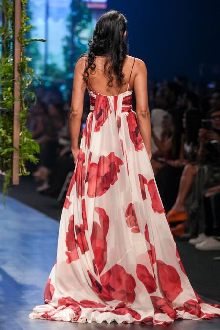 Gauri & Nainika Criss-Cross Draped Gown 