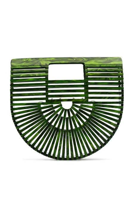 Sephyr Green Arya Cutout Detail Handbag 