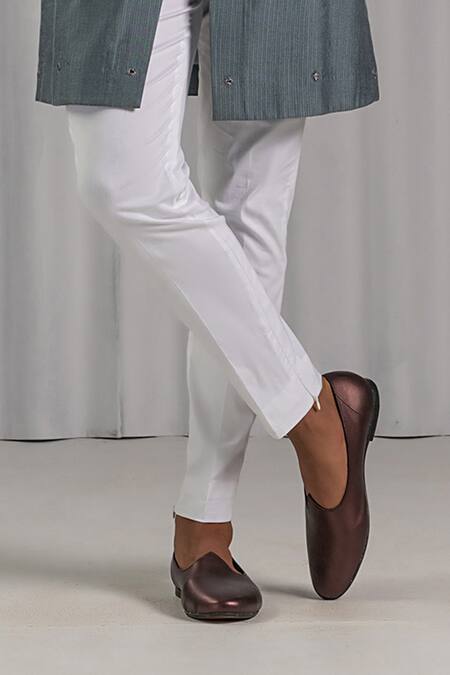 Shop Punit Arora Grey Cotton Silk Embroidered Kurta And Pant Set Online at Aza Fashions Shop_Punit Arora_Grey Cotton Silk Embroidered Kurta And Pant Set _Online_at_Aza_Fashions