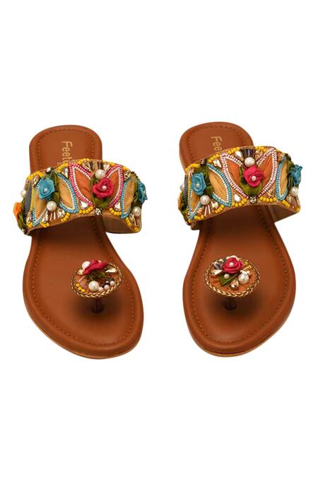 Amazon.com | Toe Ring Thong Women Flat Sandals Sling Sandals Toe Loop Falt  Boho Floral One Toe Gladiator Western Sandals for Women | Flats