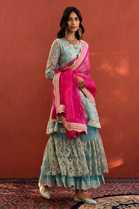 Naaz By Noor Floral Print Kurta Set 