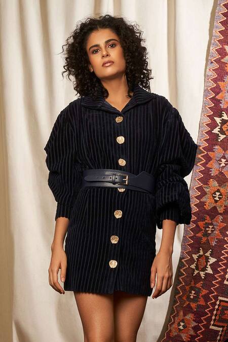corduroy button down dress