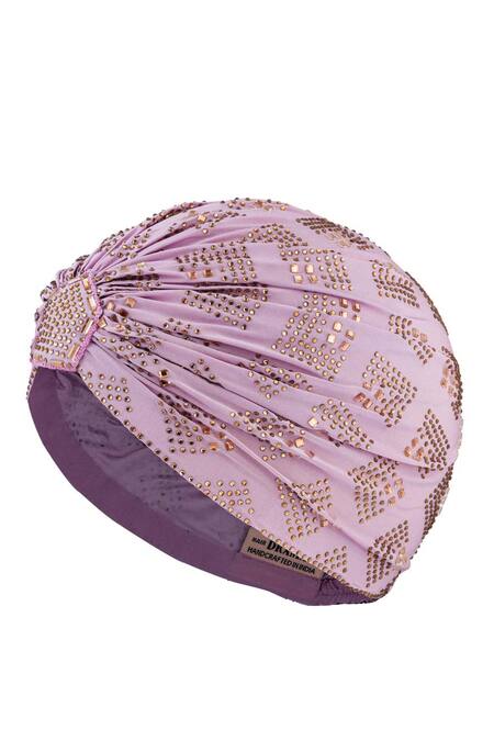 Buy_Hair Drama CO_Purple Rhinestones Work Turban 
