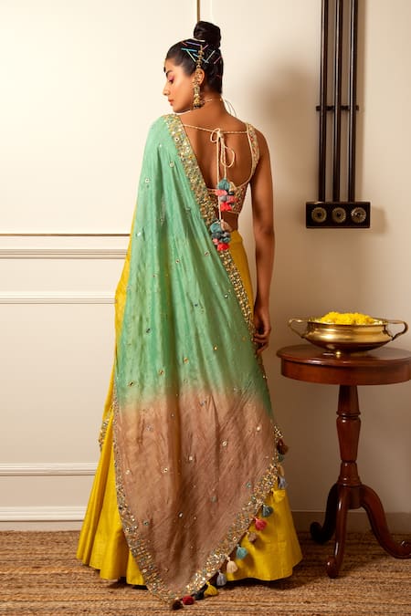 Loka By Veerali Raveshia Sequin Work Lehenga Set 