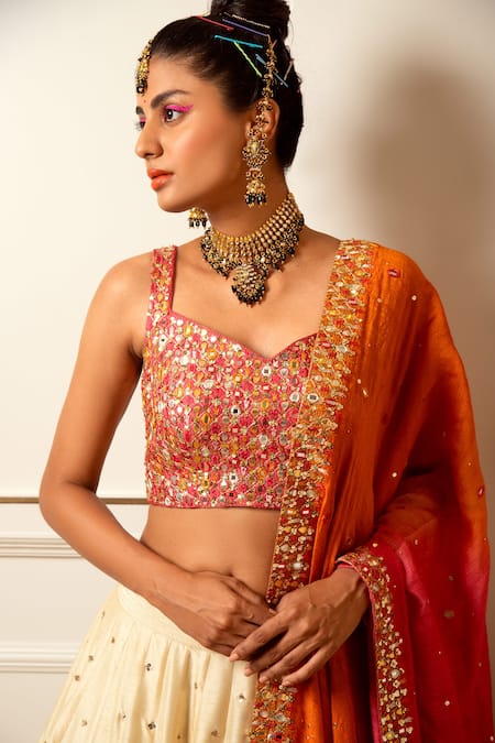 Loka By Veerali Raveshia Sequin Work Lehenga Set 