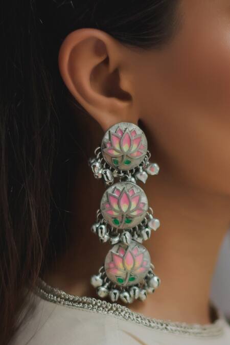 Hyperbole  Floral Tiered Danglers 