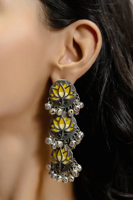 Hyperbole  Floral Tiered Danglers 