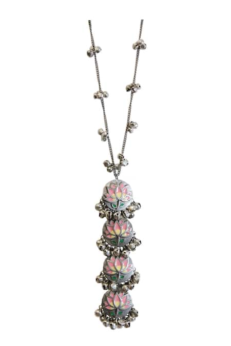 Hyperbole  Floral Tiered Pendant Necklace 