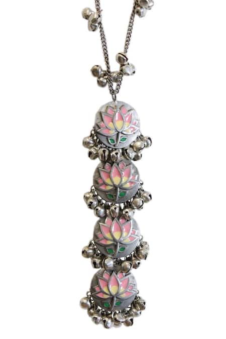 Hyperbole  Floral Tiered Pendant Necklace 