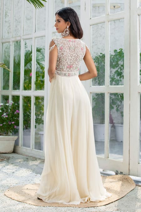 Kanj By Priyanka A Sakhuja Harriet Embroidered Jumpsuit 