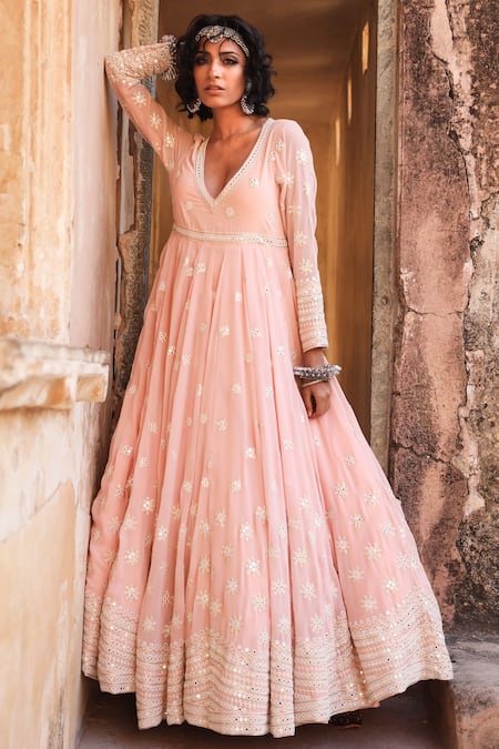 Buy Peach Dress Material for Women by KALEESHA FASHION Online | Ajio.com