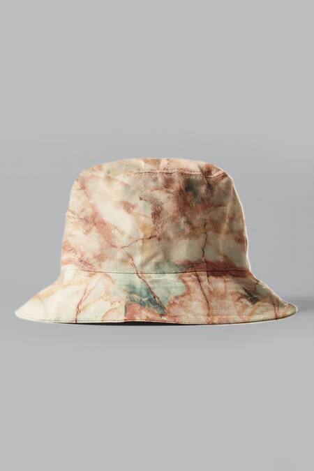 Hair Drama CO Brown Tie Dye Bucket Hat Online at Aza Fashions Hair Drama CO_Brown Tie Dye Bucket Hat_Online_at_Aza_Fashions