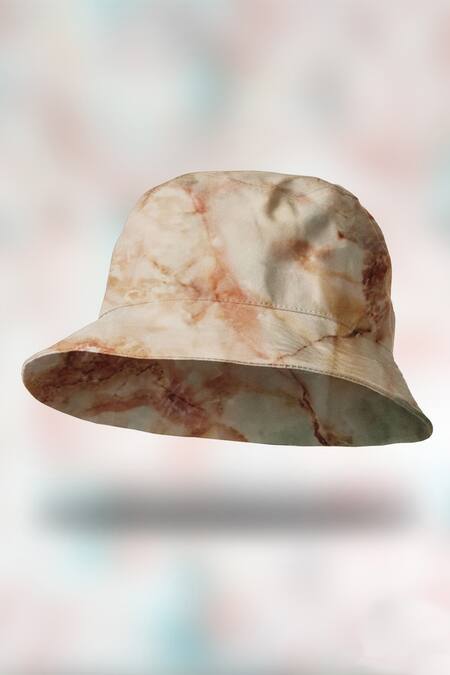 Shop Hair Drama CO Brown Tie Dye Bucket Hat Online at Aza Fashions Shop_Hair Drama CO_Brown Tie Dye Bucket Hat_Online_at_Aza_Fashions