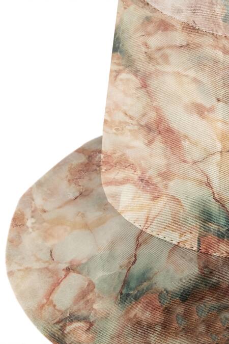 Hair Drama CO Brown Tie Dye Bucket Hat at Aza Fashions Hair Drama CO_Brown Tie Dye Bucket Hat_at_Aza_Fashions