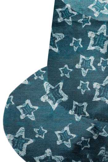 Hair Drama CO_Blue Abstract Print Bucket Hat_at_Aza_Fashions