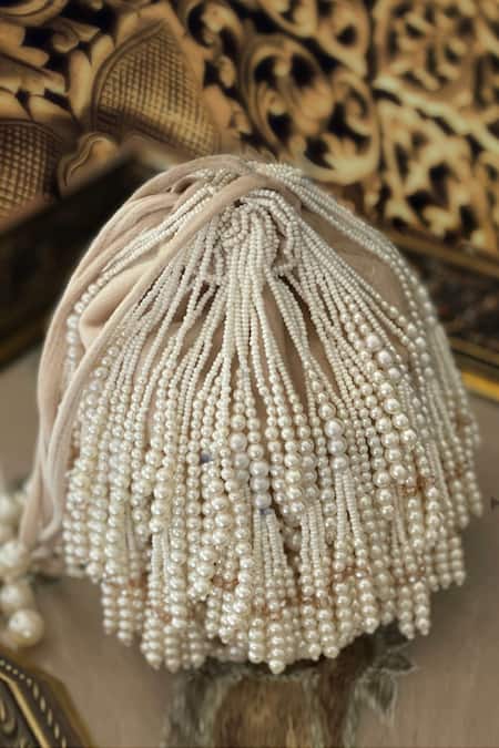 Bhavna Kumar Bead Tassel Potli Bag 
