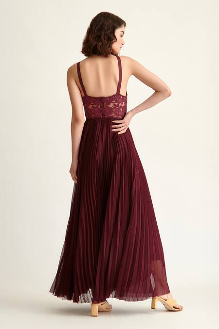 Strapless Maroon Mermaid Evening Prom Dresses, Long Simple Party Prom –  SposaDresses