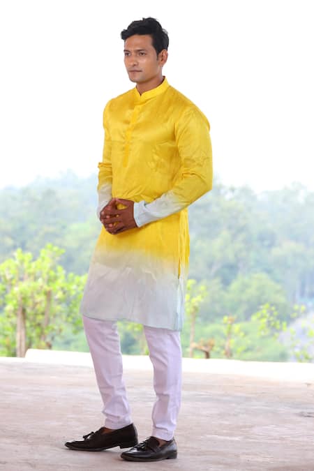 Hilo Design Lahza Raw Silk Kurta 