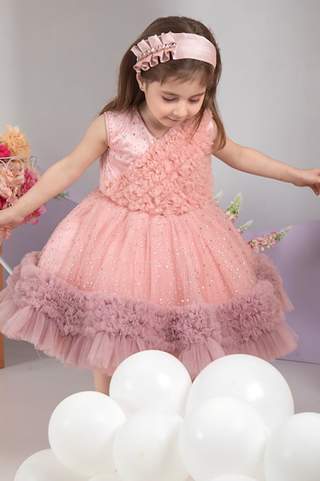 Buy Powder Green Dresses & Frocks for Girls by DRESS MY ANGEL Online |  Ajio.com