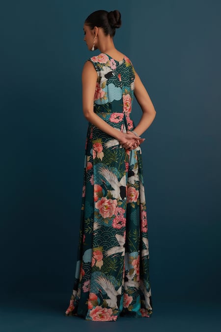 House Of Pink Floral Print Jumpsuit 