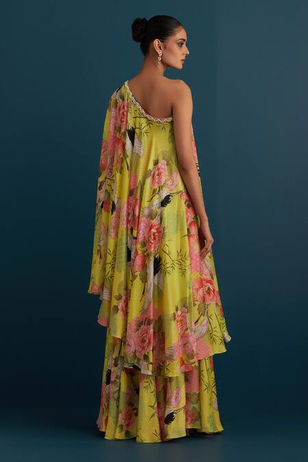 House Of Pink Printed Tunic & Sharara Set 