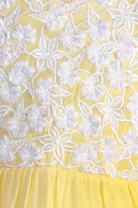 Buy Neha Gursahani Yellow Silk, Voile Embroidery Tunic Online at Aza Fashions Buy_Neha Gursahani_Yellow Silk, Voile Embroidery Tunic _Online_at_Aza_Fashions