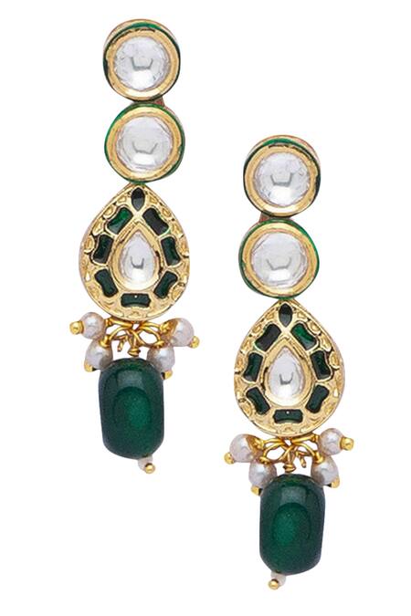 Buy HRISHA Gold Plated Meenakari Kundan Necklace Set Online at Aza Fashions Buy_HRISHA_Gold Plated Meenakari Kundan Necklace Set _Online_at_Aza_Fashions