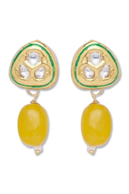 Buy HRISHA Gold Plated Kundan Necklace Set Online at Aza Fashions Buy_HRISHA_Gold Plated Kundan Necklace Set_Online_at_Aza_Fashions