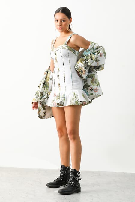 The Iaso Riona Floral Print Blazer 